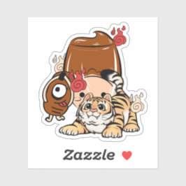Kawaii Tiger, Bakezori Yokai & Purin Pudding Klistermärken