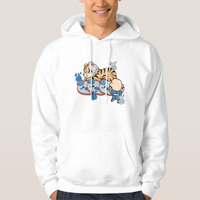 Kawaii Tiger och Ungaikyo Mirror Yokai Hoodie (Framsida)
