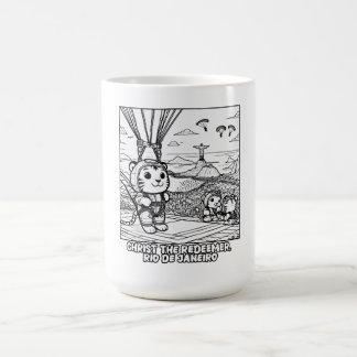 Kawaii Tigers vid Kristus Redeemer, Rio Kaffemugg