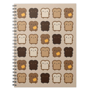 Kawaii Toast Anteckningsbok