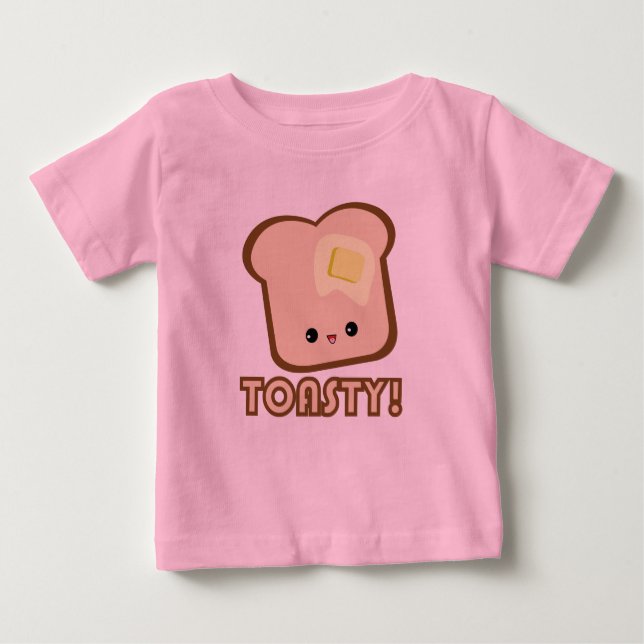 Kawaii Toasty! Toast creeper T-shirt (Framsida)