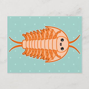 Kawaii trilobite vykort