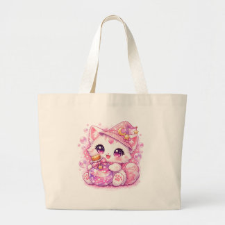 Kawaii Trolldrycks Häx Kitty Jumbo Tygkasse