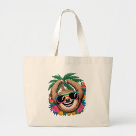 Kawaii Tropical Sloth – Cute Summer Vibes Rainbow  Jumbo Tygkasse