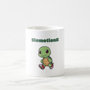Kawaii Turtle Mugg - Cute Slomotionx Tecknad Coffe