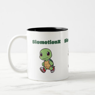 Kawaii Turtle Mugg - Cute Slomotionx Tecknad Coffe