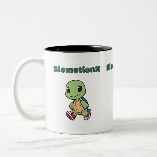 Kawaii Turtle Mugg - Cute Slomotionx Tecknad Coffe (Vänster)
