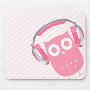 Kawaii uggla w/Headphones Musmatta