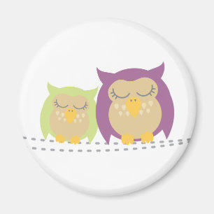 Kawaii ugglamagnet magnet