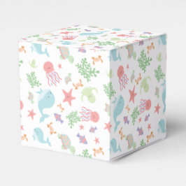 Kawaii under Sea Baby Shower-Neutralten Pastel Presentaskar