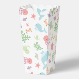 Kawaii under Sea Baby Shower-Neutralten Pastel Presentaskar