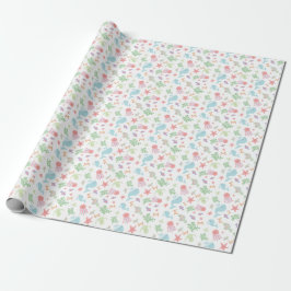 Kawaii under Sea Baby Shower-Neutralten Pastel Presentpapper