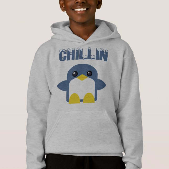 Kawaii-ungar penguin chillin sweety tweety tee shirt (Framsida)