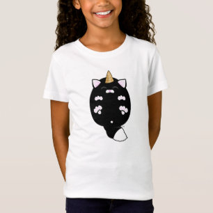 Kawaii Unicorn Cat Belly Tee Shirt
