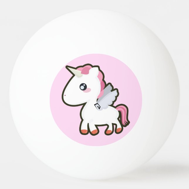 Kawaii Unicorn Pingisboll (Framsidan)