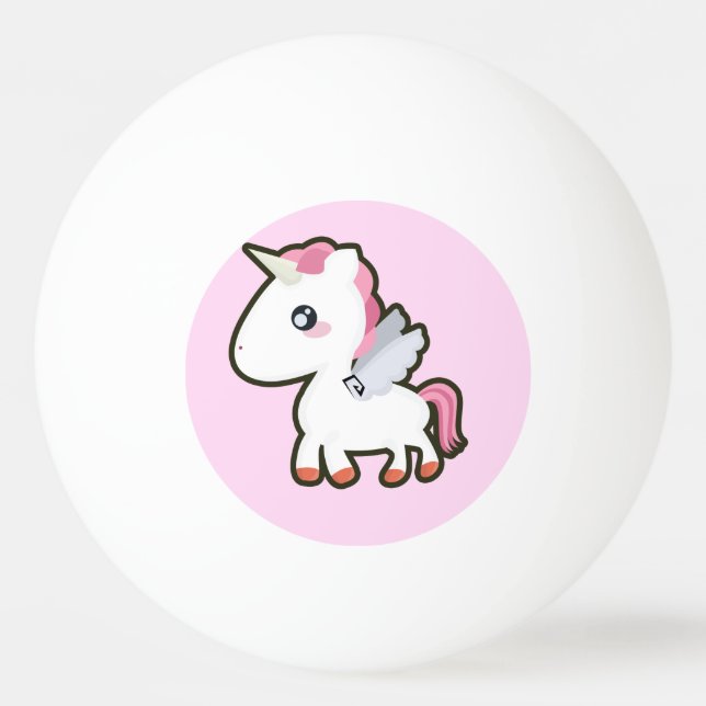 Kawaii Unicorn Pingisboll (Framsidan)