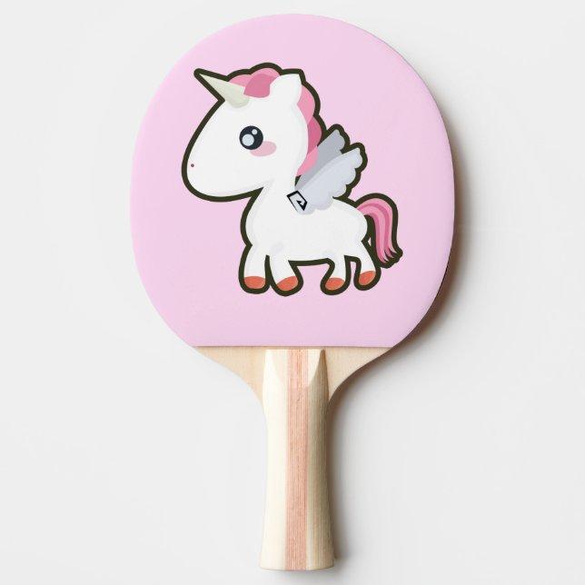 Kawaii Unicorn Pingisracket (Framsidan)
