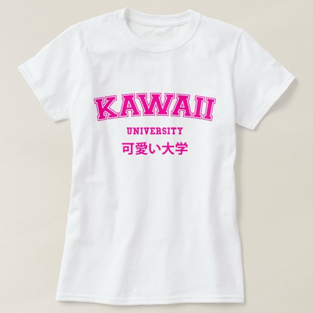 KAWAII UNIVERSITETEN T SHIRT (Design framsida)