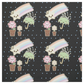 Kawaii Väder toppen, sött material Tyg