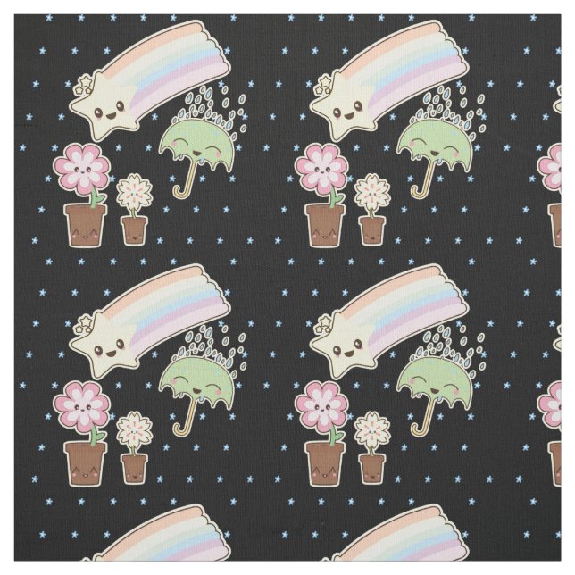 Kawaii Väder toppen, sött material Tyg (Provkarta)