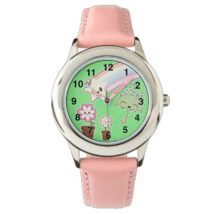 Kawaii väderträdgård så söt mönster armbandsur