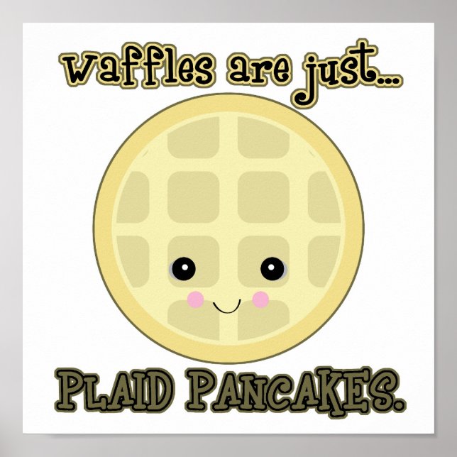 Kawaii-våfflor är bara rödpannkakor poster (Framsidan)
