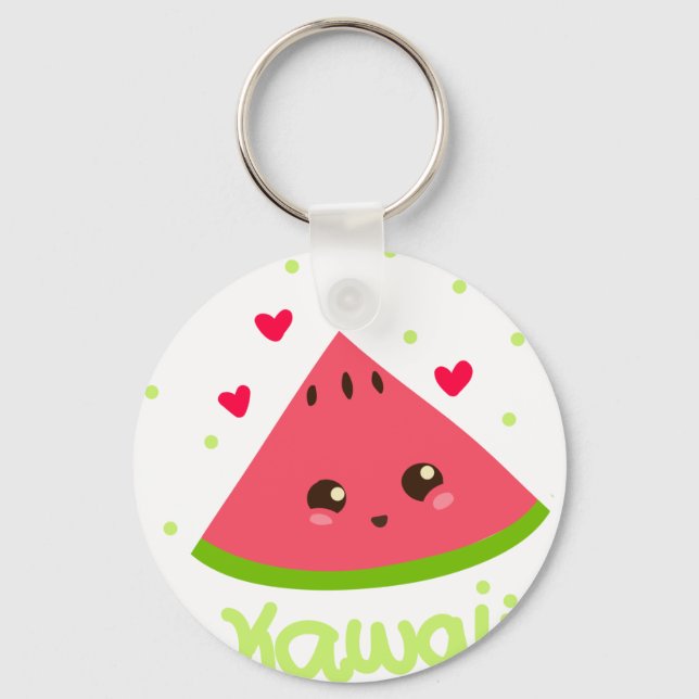 Kawaii vattenmelon! nyckelring (Framsida)
