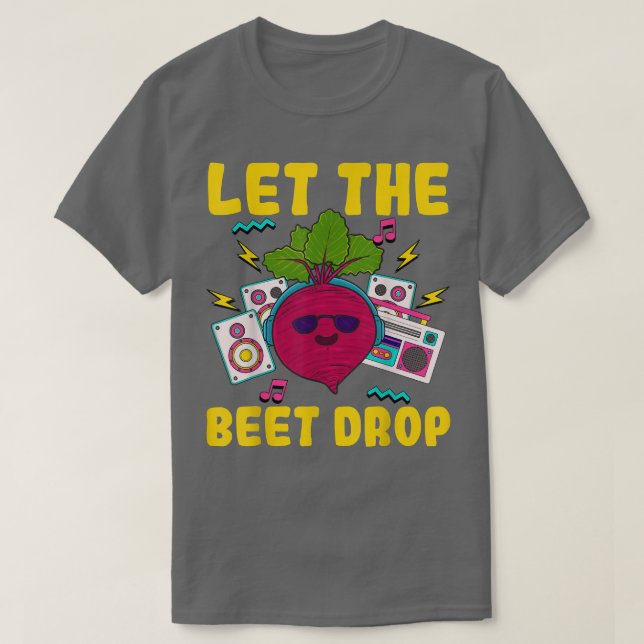 Kawaii Vegetable Pun Vegan Music Älskare Beet Pun T Shirt (Design framsida)