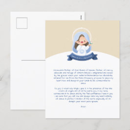 Kawaii Virgin Mary Prayer Helg Vykort