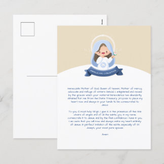 Kawaii Virgin Mary Prayer Helg Vykort