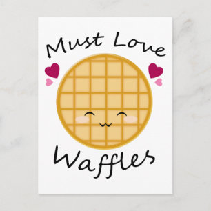 Kawaii Waffle Vykort