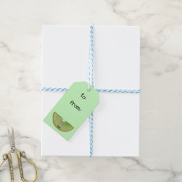 Kawaii Watercolor Kiwi Gift Märkres Presentetikett