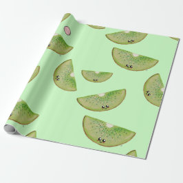 Kawaii Watercolor Kiwi Presentpapper