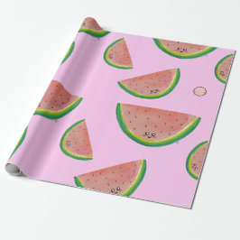 Kawaii Watercolor Watermelon Presentpapper