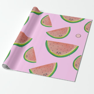 Kawaii Watercolor Watermelon Presentpapper
