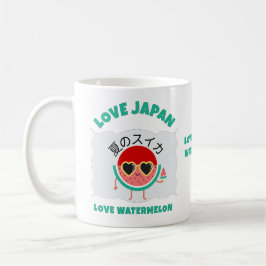 Kawaii WATERMELON KÄRLEK JAPAN Cute Summer Fruit Kaffemugg