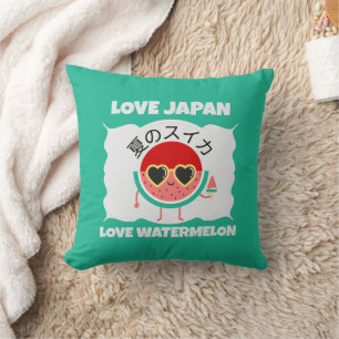 Kawaii WATERMELON KÄRLEK JAPAN Cute Summer Fruit Kudde