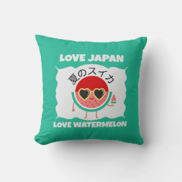 Kawaii WATERMELON KÄRLEK JAPAN Cute Summer Fruit Kudde
