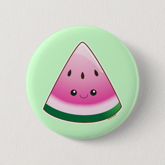 Kawaii Watermelon Knapp (Framsida)