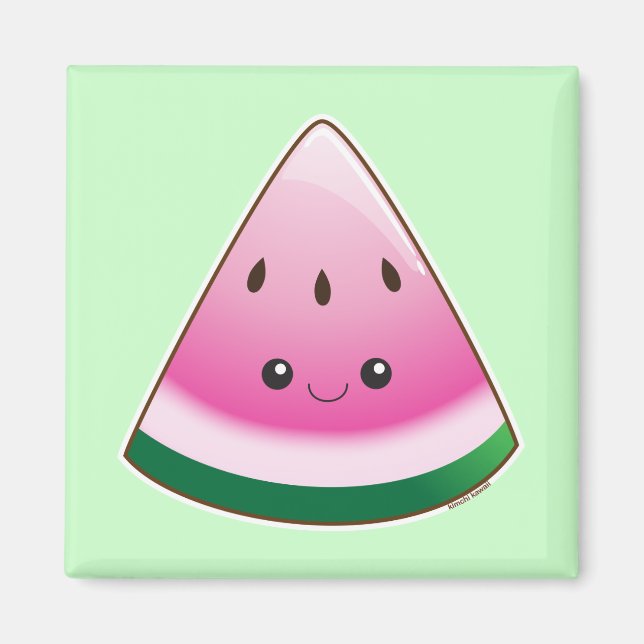 Kawaii Watermelon Magnet (Framsidan)