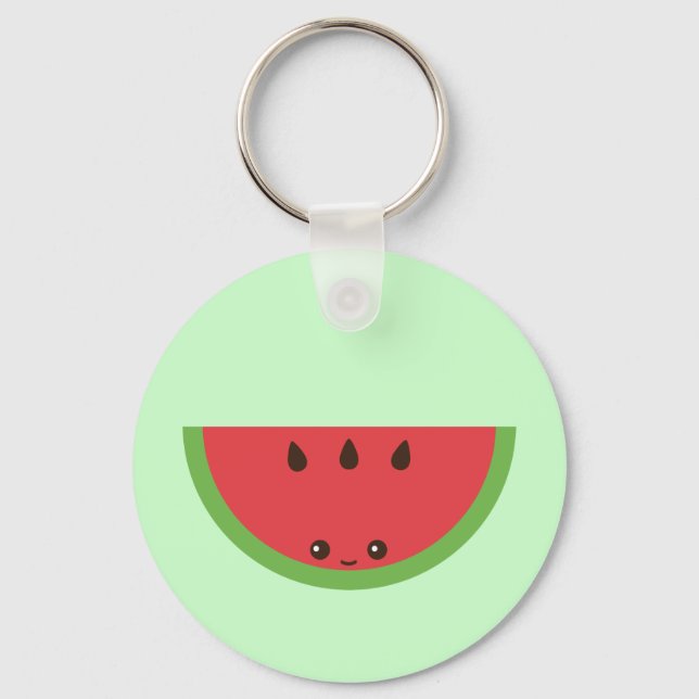 Kawaii Watermelon Nyckelring (Framsida)