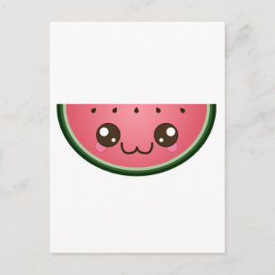 Kawaii Watermelon Vykort