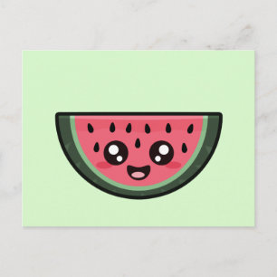 Kawaii Watermelon Vykort