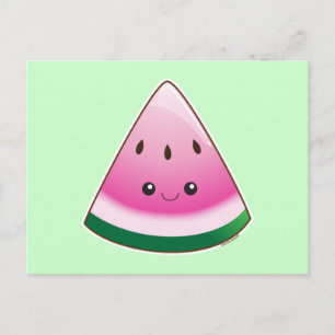 Kawaii Watermelon Vykort