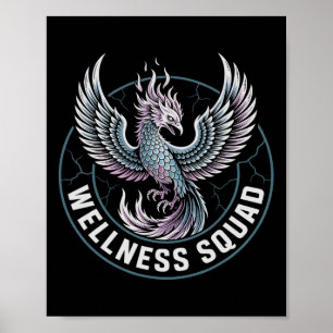 Kawaii Wellness Squad Återhämtnings Squad Nyktra O Poster