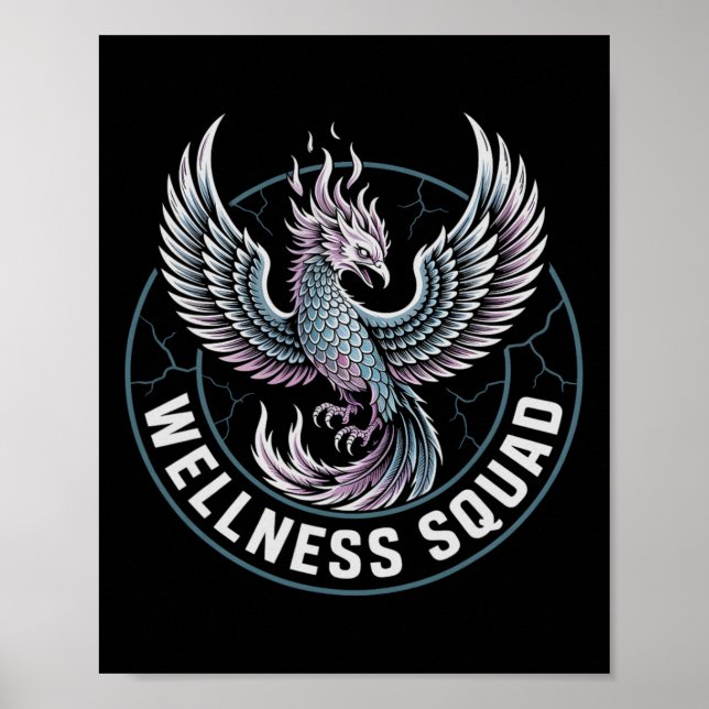 Kawaii Wellness Squad Återhämtnings Squad Nyktra O Poster (Framsidan)