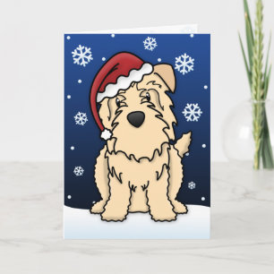Kawaii Wheaten Glen av Imaal Terrierjul Helgkort