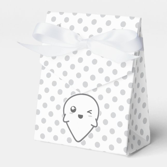 Kawaii Winking Ghost Gift Box Presentaskar (Framsidan Sidan)