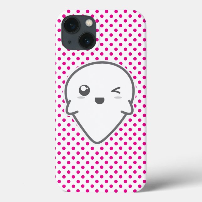 Kawaii Winking Ghost iPad Mini Case (Baksida)