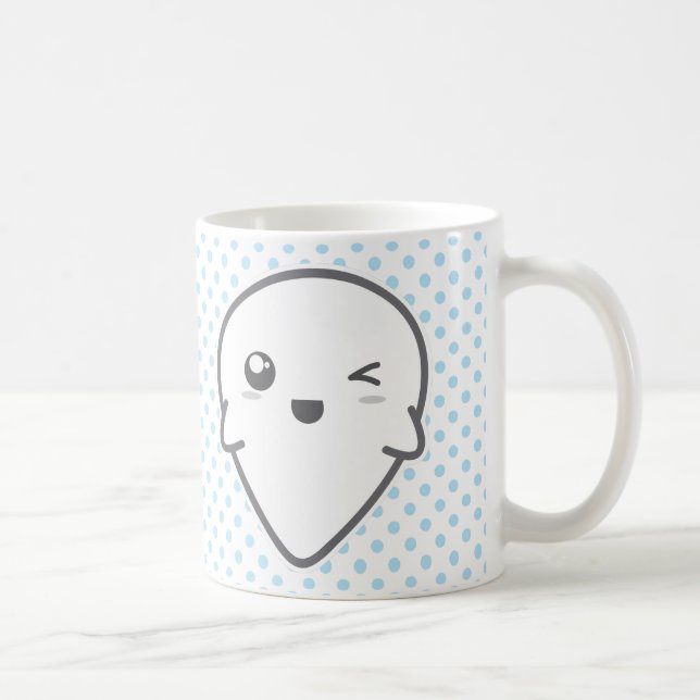 Kawaii Winking Ghost Mugg (Höger)